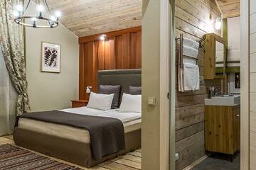 Фото номера Standard Chalet (мансарда) Гостиница «Арт Вилладж» г. Химки 6